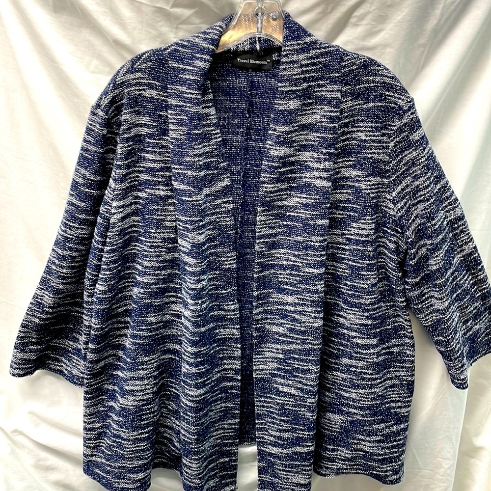 Travel elements sweater shawl ladies sz xl